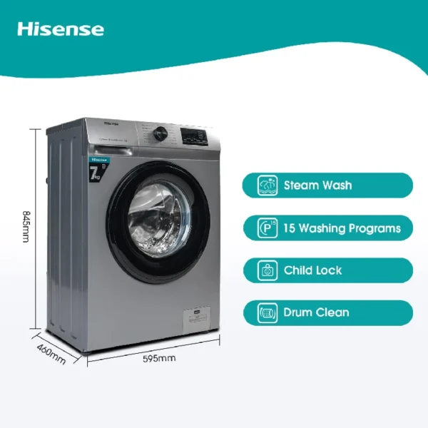 Hisense 7Kg Automatic Front Loading Washing Machine