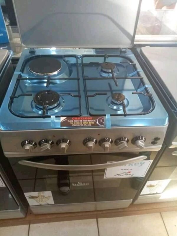 SUPER CHEF 3gas,1electric stainless steel cooker (60x60cm) - Image 2