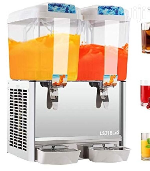 ADH Double tank commercial cold juice dispenser-18x2Litres