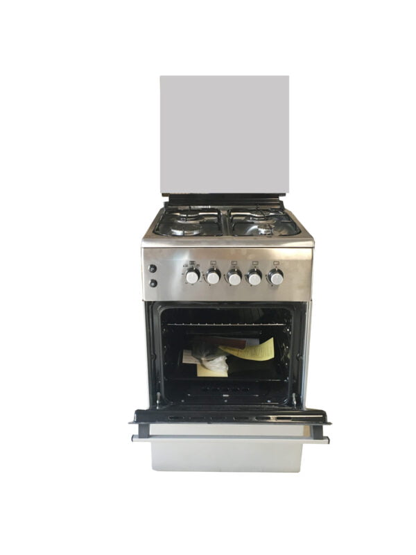 BlueFlame Cooker NL6040G 60x50cm 4 gas burners with gas oven, inox – stainless steel - Image 4