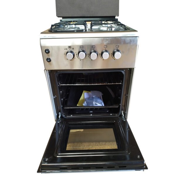 BlueFlame Cooker NL6040G 60x50cm 4 gas burners with gas oven, inox – stainless steel - Image 2