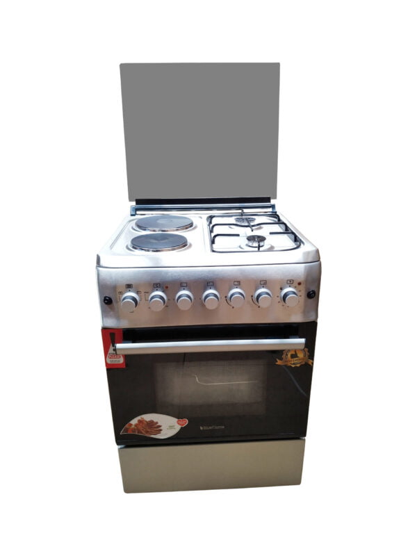 BlueFlame cooker S6022ERF – IP 60x60cm 2 gas burners and 2 electric plates with electric oven