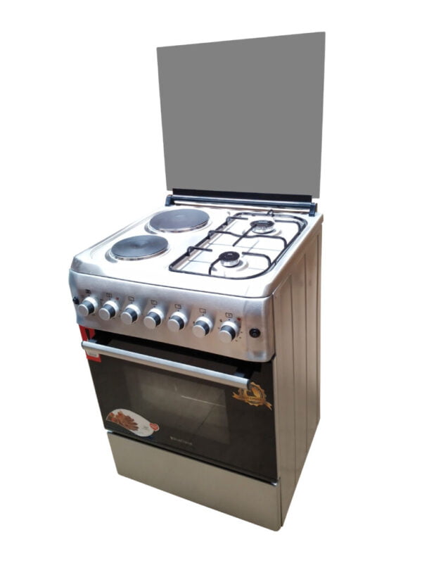 BlueFlame cooker S6022ERF – IP 60x60cm 2 gas burners and 2 electric plates with electric oven - Image 2