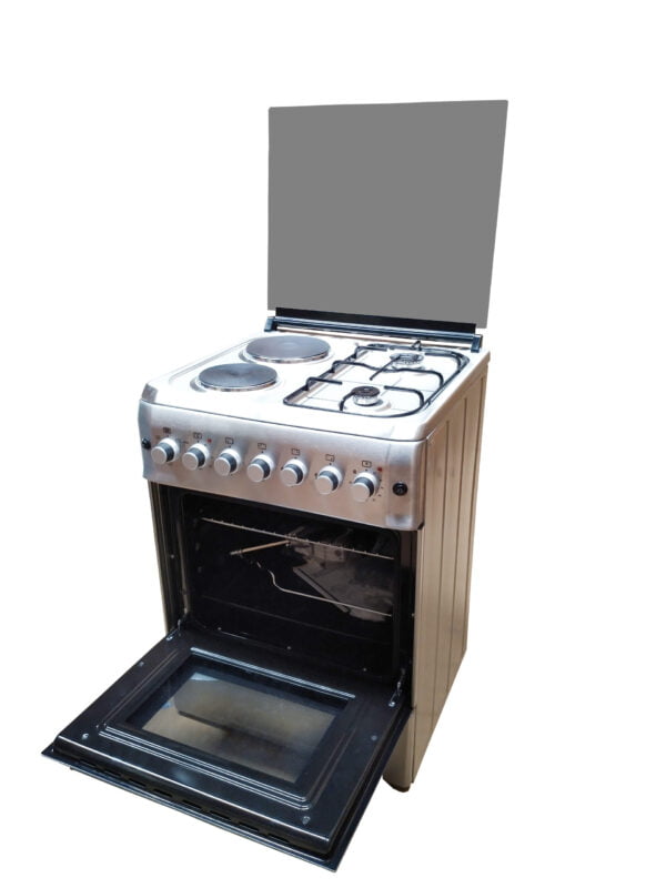 BlueFlame cooker S6022ERF – IP 60x60cm 2 gas burners and 2 electric plates with electric oven - Image 3