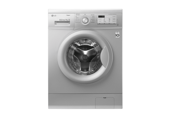 LG 7kg Front Loading Washing Machine FH2G7QDY5 – Silver - Image 3