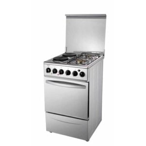 Blueflame Full Gas Cooker 60 By 60 Cm S6040GRFP With Gas Oven & Grill,  Turbo Fan, Automatic Ignition, Rotisserie, Glass Cover, Oven Lamp - Inox -  TilyExpress Uganda