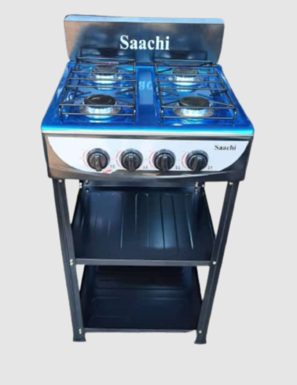 Saachi 4 Burner Gas Stove with Stand - Image 2