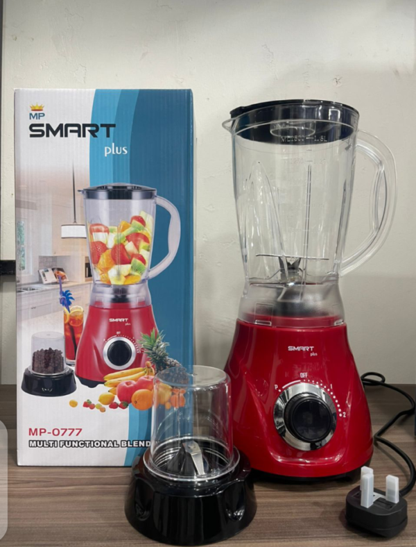 SmartPlus MP-0777 Powerful 2 In 1 Multifunctional Blender – Red