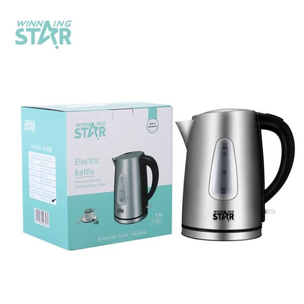 Winning Star 1.7L Eletric Kettle ST-6003 - Silver - Image 2