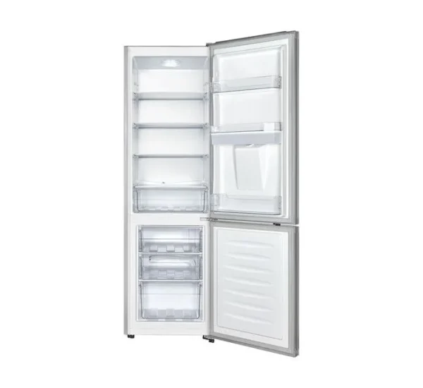 ADH 368L Double Door Bottom Freezer With Water Dispenser Fridge – Silver - Image 3