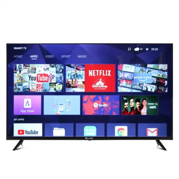 DUBYMAX 43" Class Smart TV, YouTube, Netflix Steaming + Free Wall Mount - Black