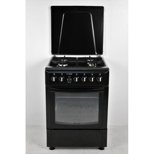 Kings 4 Gas Standing cooker 50x50cm Full Gas - Black - Image 2