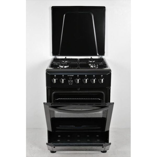 Kings 4 Gas Standing cooker 50x50cm Full Gas - Black - Image 3