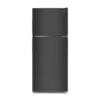 Chiq 153L Double Door Refrigerator CD155 - Black