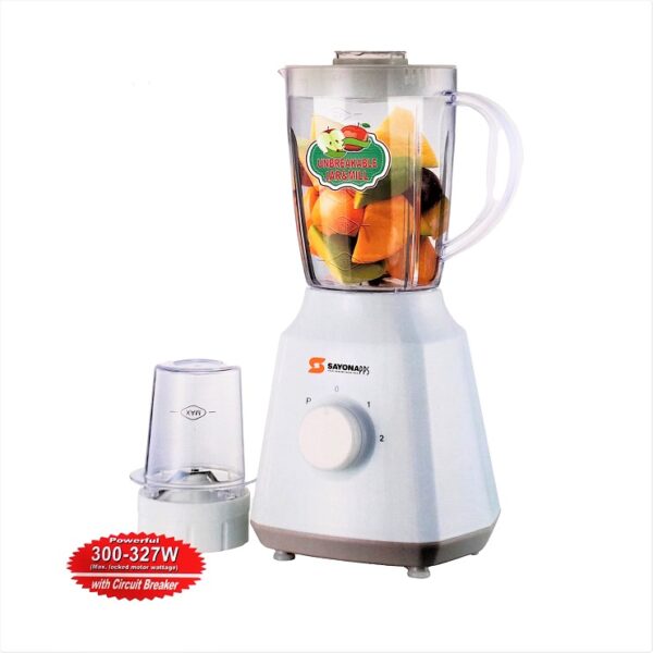 Sayona 2 in 1 Unbreakable Blender SB-42322 - White