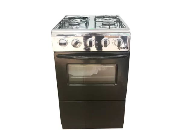 Spark 4 Gas Burners Cooker 50x50cm Full Gas - Black - Image 3