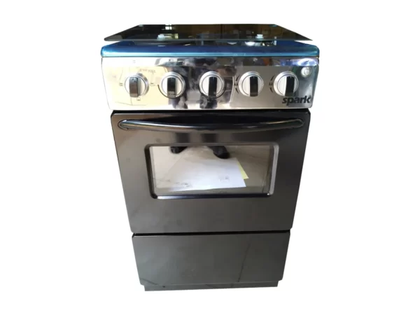 Spark 4 Gas Burners Cooker 50x50cm Full Gas - Black