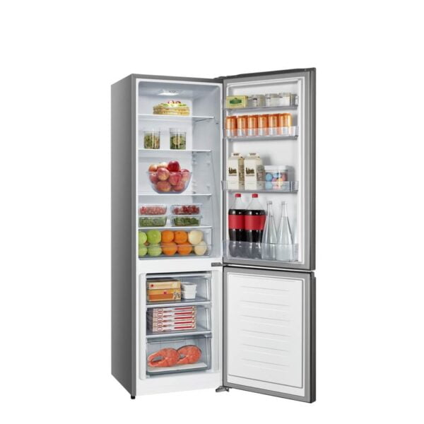 Sayona 235L Double Door Bottom Freezer Refrigerator - Grey - Image 3