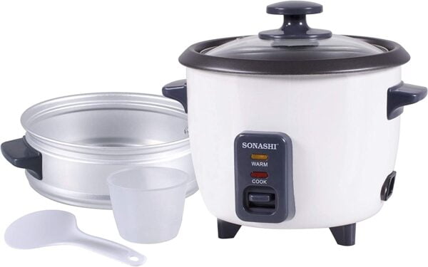 Sonashi 1.8L Rice Cooker With Steamer SRC-318 - Image 3