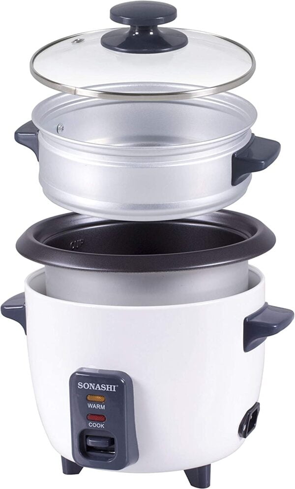 Sonashi 1.8L Rice Cooker With Steamer SRC-318 - Image 2