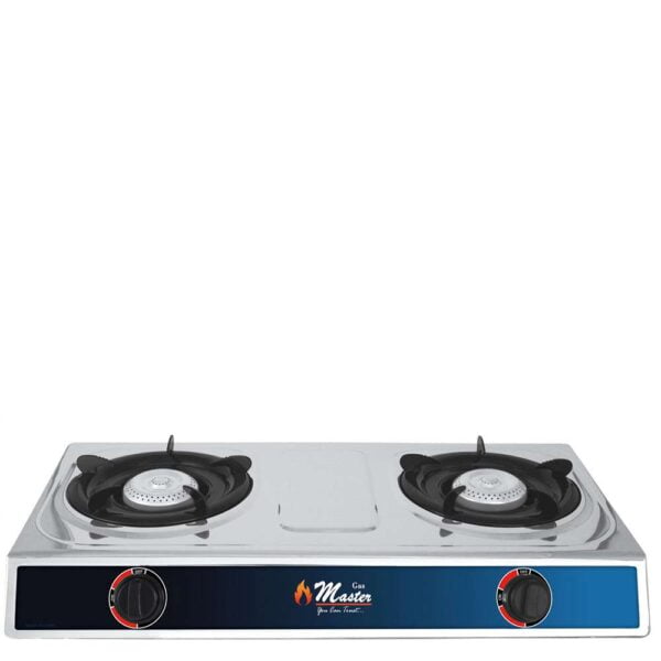 Stainless Steel Double Burner Gas Stove GM-SGS-3012-N - Silver