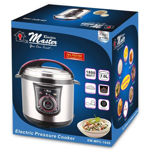 Electro Master 7L Pressure Cooker 1800W | EM-MP1048