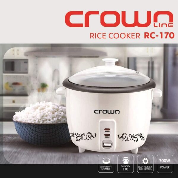 Crownline 2.8L Rice Cooker Rc-170