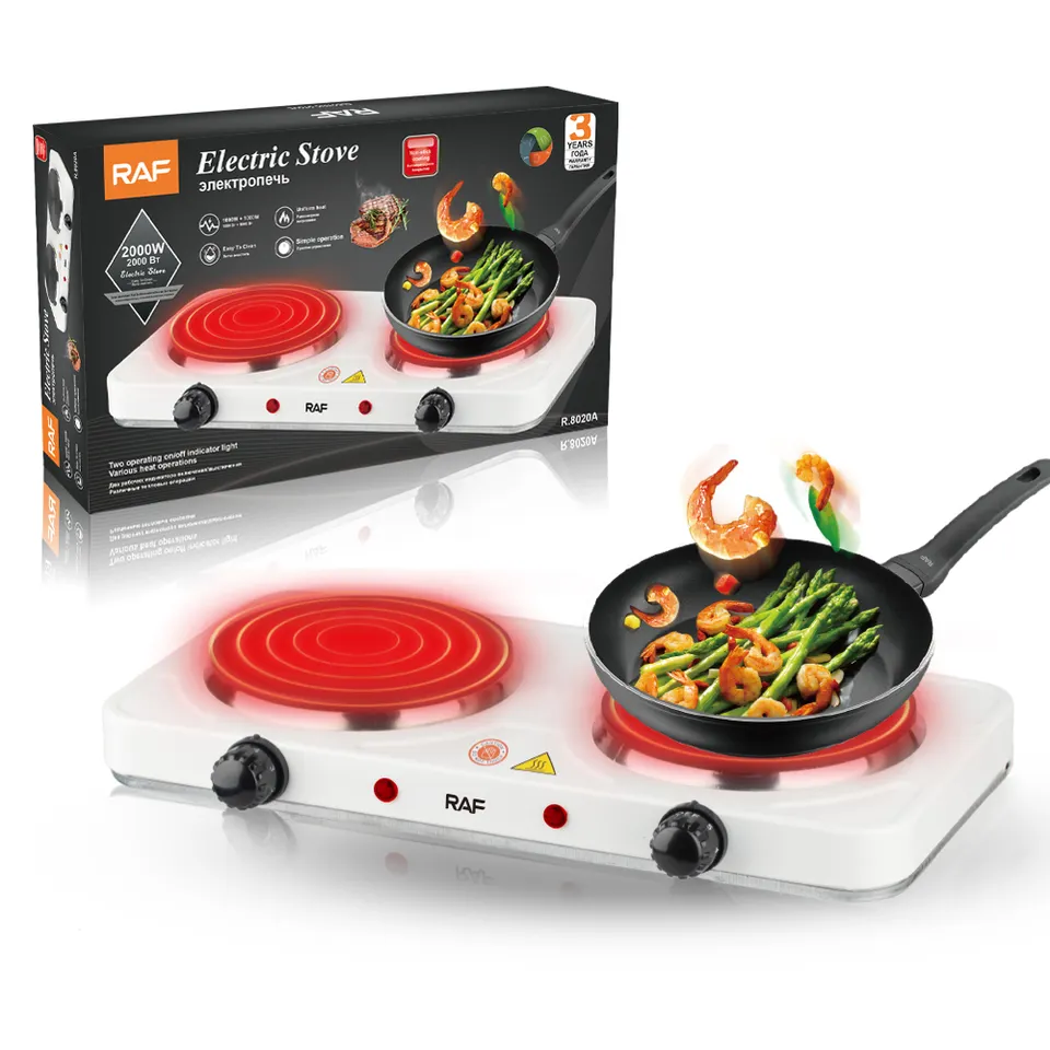 Buy RAF Double Hot Plate Electric Cooker | R8020A | Dombelo UG