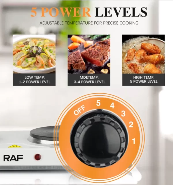 RAF Double Hot Plate Electric Cooker | R8020A