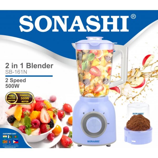 Sonashi 2 In 1 Blender With Unbreakable Jar SB-161N