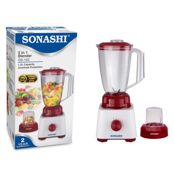 Sonashi 2 in 1 Countertop Blender SB-162