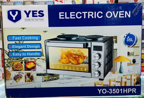 YES 35L Electric Oven with Hotplates | YO-3501HPR