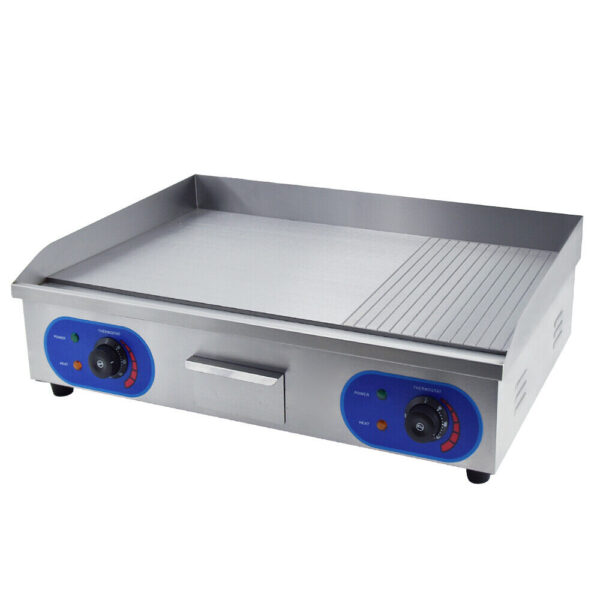 Commercial Griddle Grill Electric Grill Grooved and Flat Top