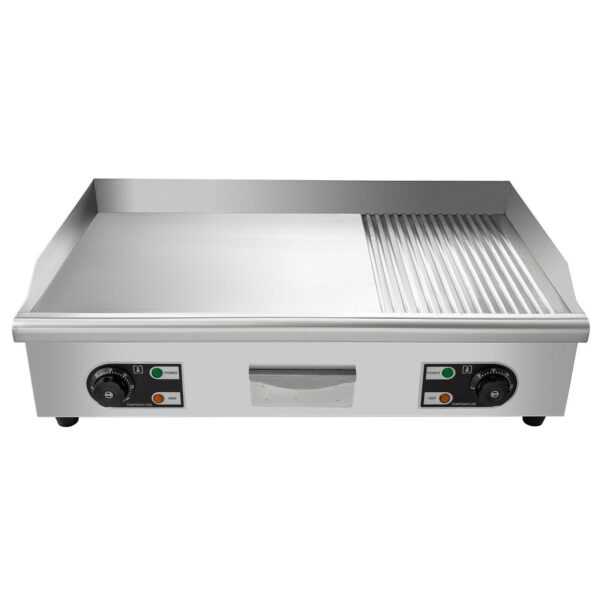 Commercial Griddle Grill Electric Grill Grooved and Flat Top