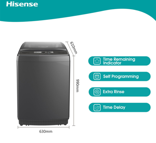 Hisense 13kg Top Loader Washing Machine