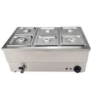 Commercial 6 Division Electric Bain Marie/Food Warmer