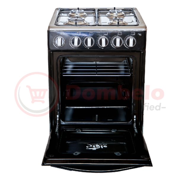 Style 4 Burner Free Standing Gas Cooker (50X50cm) | CG5540 G.T - Black