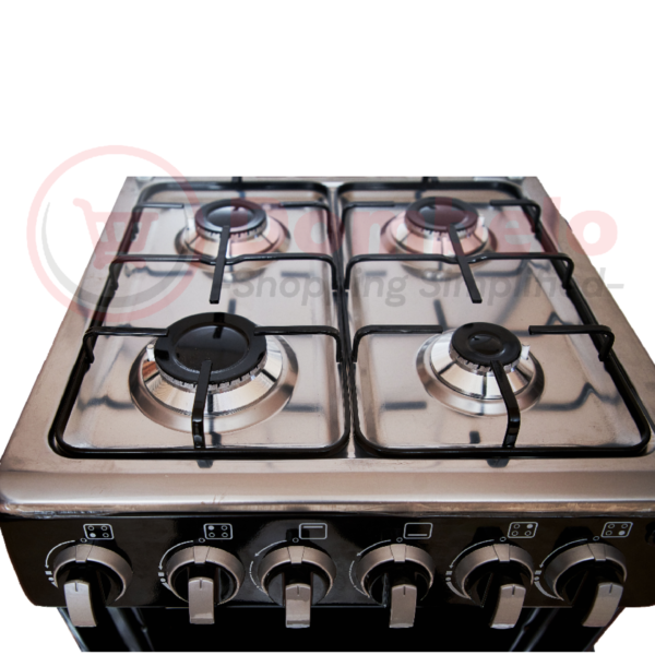 Style 4 Burner Free Standing Gas Cooker (50X50cm) | CG5540 G.T - Black