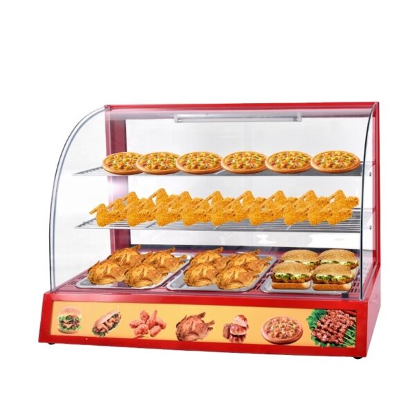 Commercial Food Display Warmer - Red