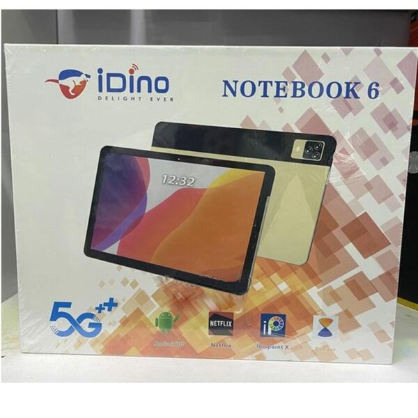 IDino Note Book 6 Android Tablet – 6GB RAM, 128GB ROM