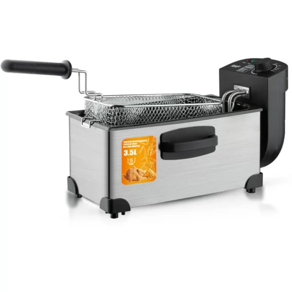 RAF 3.5 Litres Electric Stainless Steel Deep Fryer 2000W | R5299