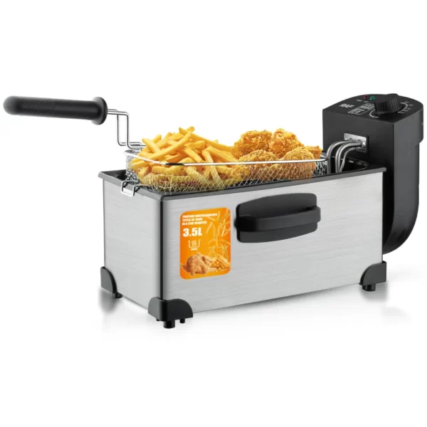 RAF 3.5 Litres Electric Stainless Steel Deep Fryer 2000W | R5299