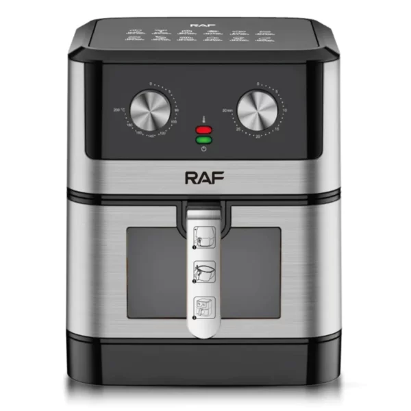 RAF 8L Easy-to-Use Digital Air Fryer – Black