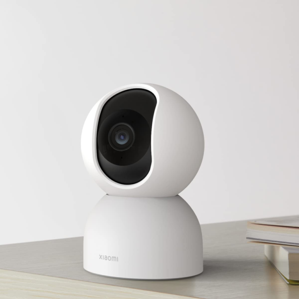 Xiaomi Smart Camera C300, 2K Clarity, 360° Vision, AI Human Detection, F1.4 Large Aperture and 6P Lens, Enhanced Color Night Vision in Low Light, Full Encryption for Privacy Protection, White