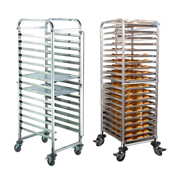 Commercial Baking Trolley with Trays - 12/16 Levels ( 60 × 40cm )