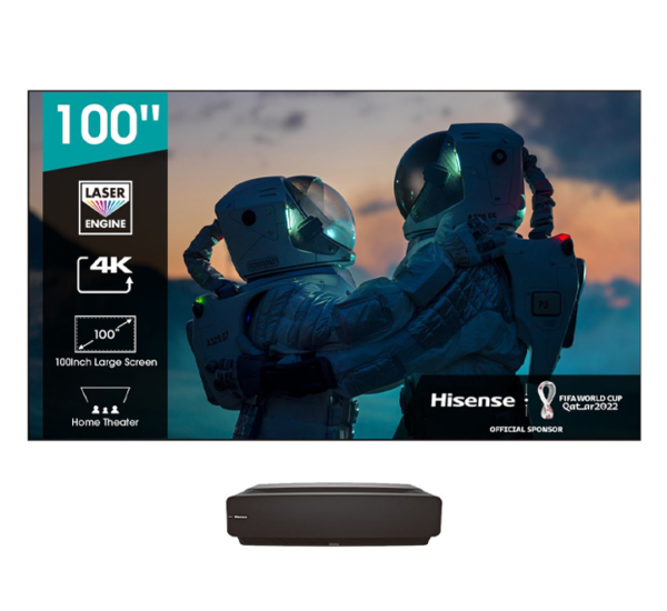 Hisense 100 – Inch Laser TV HE100L5 – 4K Smart TV, X-Fusion™ Laser Light Source, Tuner Built- in, Dolby ATMOS Audio, Powered by VIDAA OS – Black