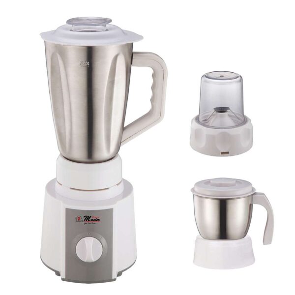 Electro Master EM-BL-1069 3-in-1 Stainless Steel Blender -1.5L - White