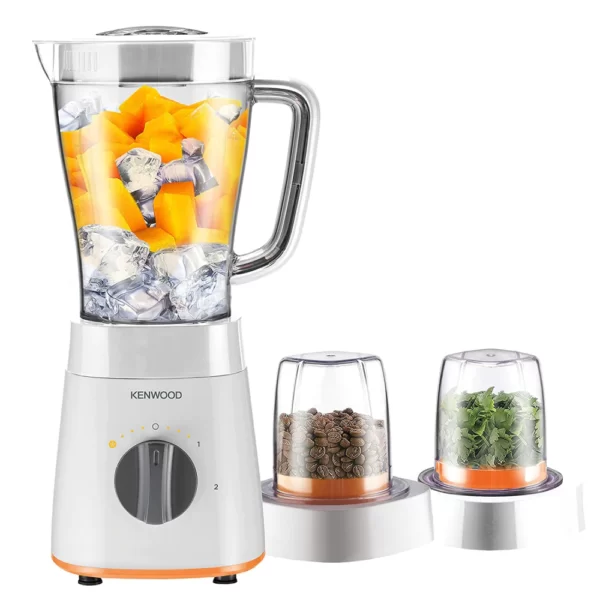 Kenwood Blender 500W Smoothie Blender/Smoothie Maker 1.5L With Multi Mill (Grinder/Chopper), Ice Crush Function Blp15.150Bk Black