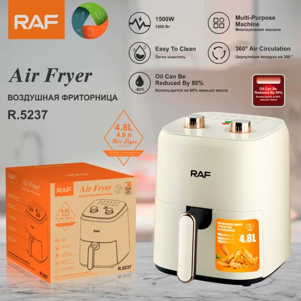 RAF 4.8 Liters Air Fryer 1500W | R.5237