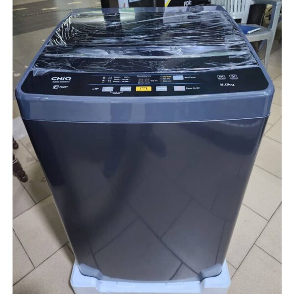 CHiQ 8kg fully automatic Top Load Washing Machine (Black)